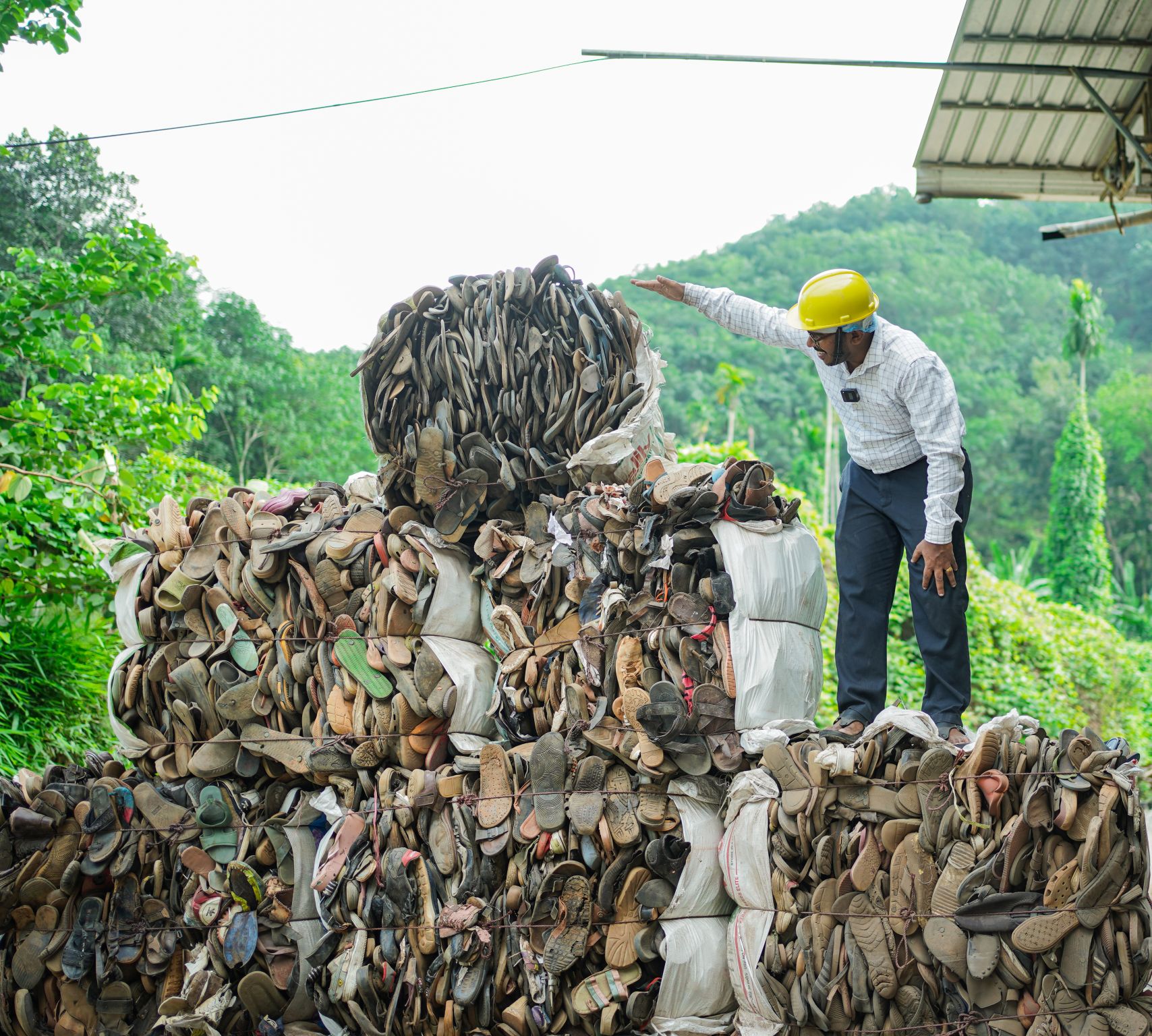 Large-scale footwear collection operations